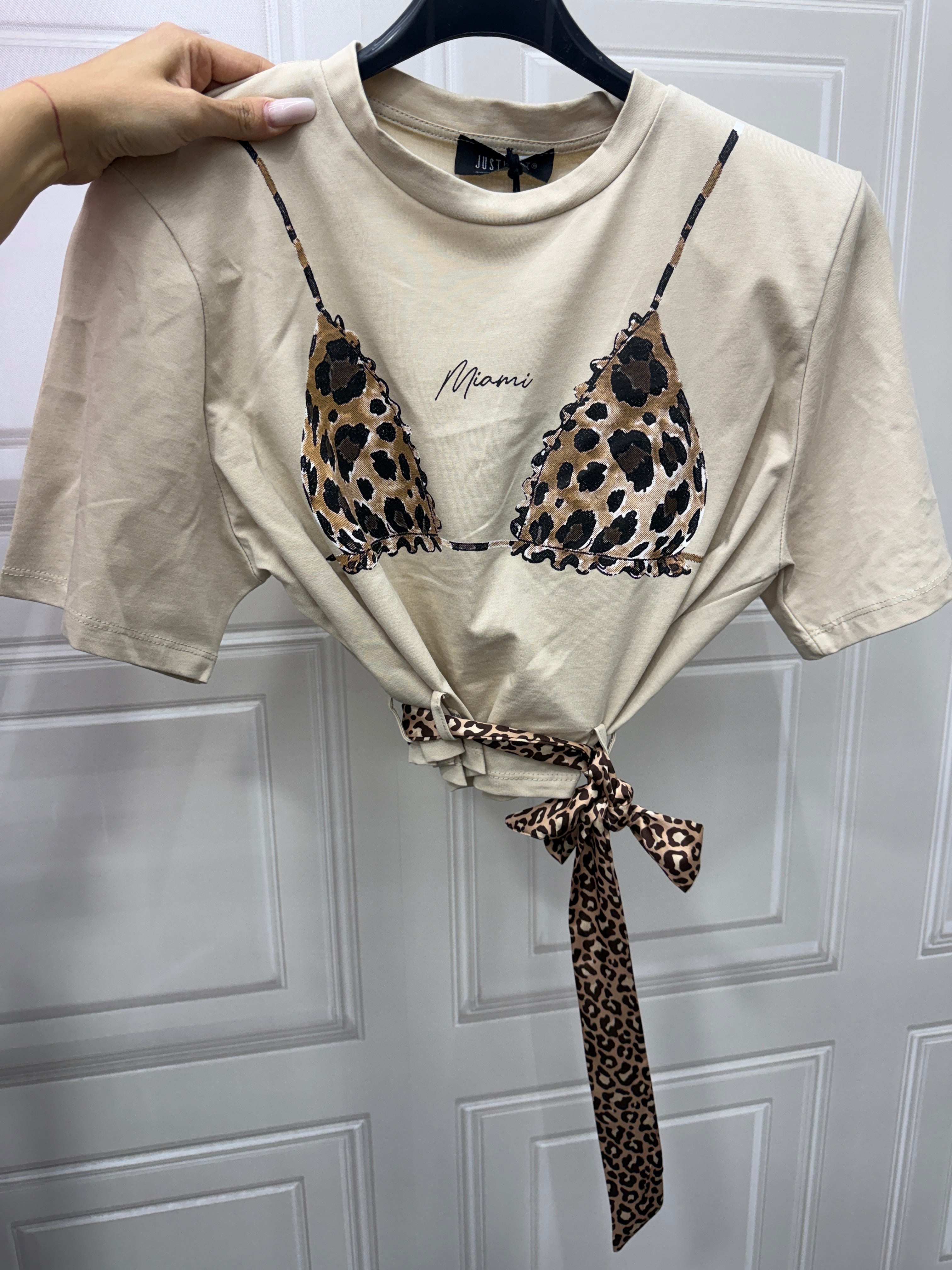 T shirt Miami leopard JustWest