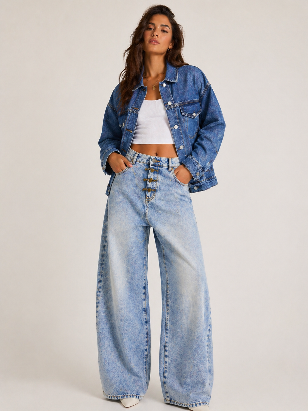 Giubbino in jeans over LEWIZ