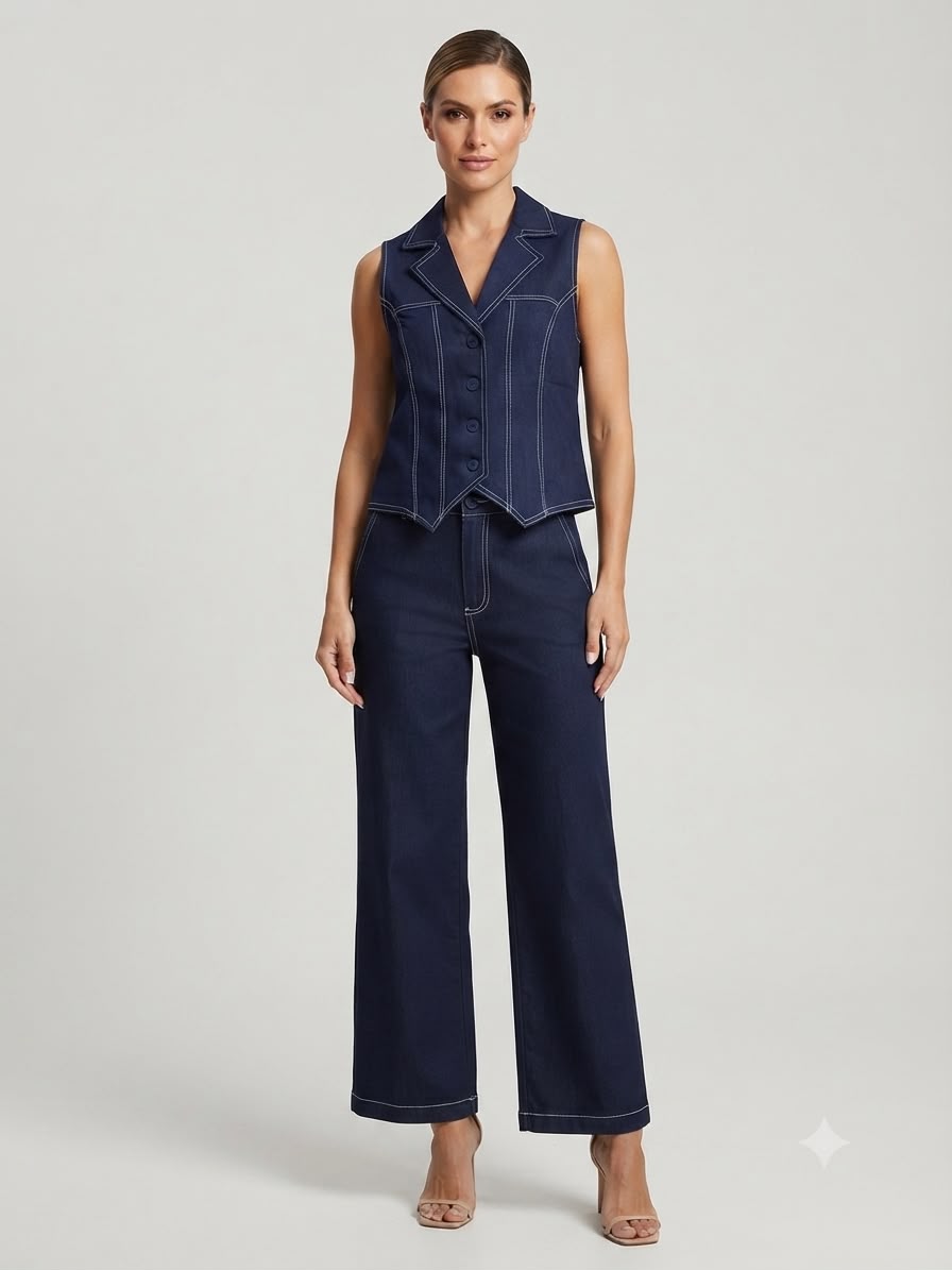 Set blue denim
