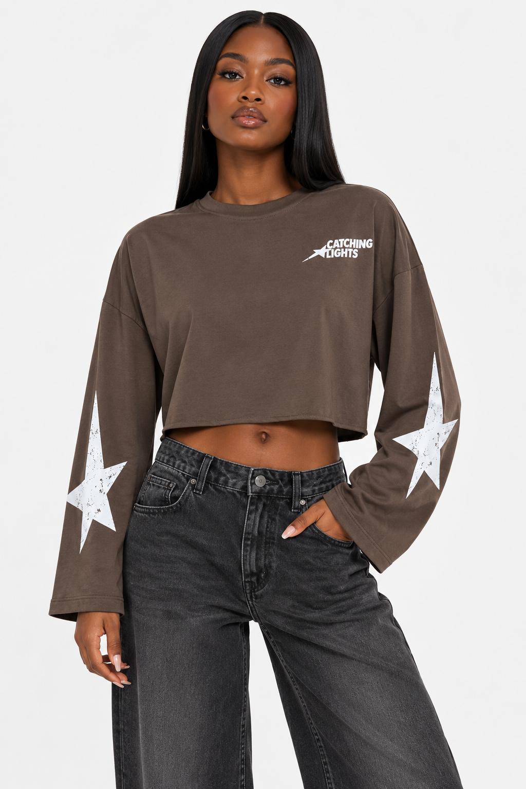 Felpa Crop American Style