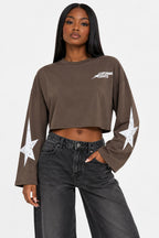Felpa Crop American Style
