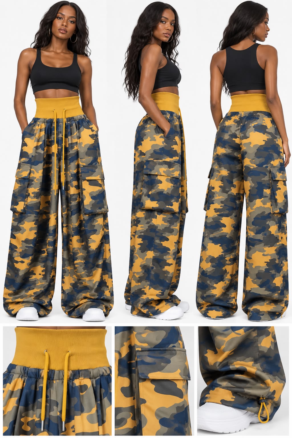 Pantalone Bustier Mimetico
