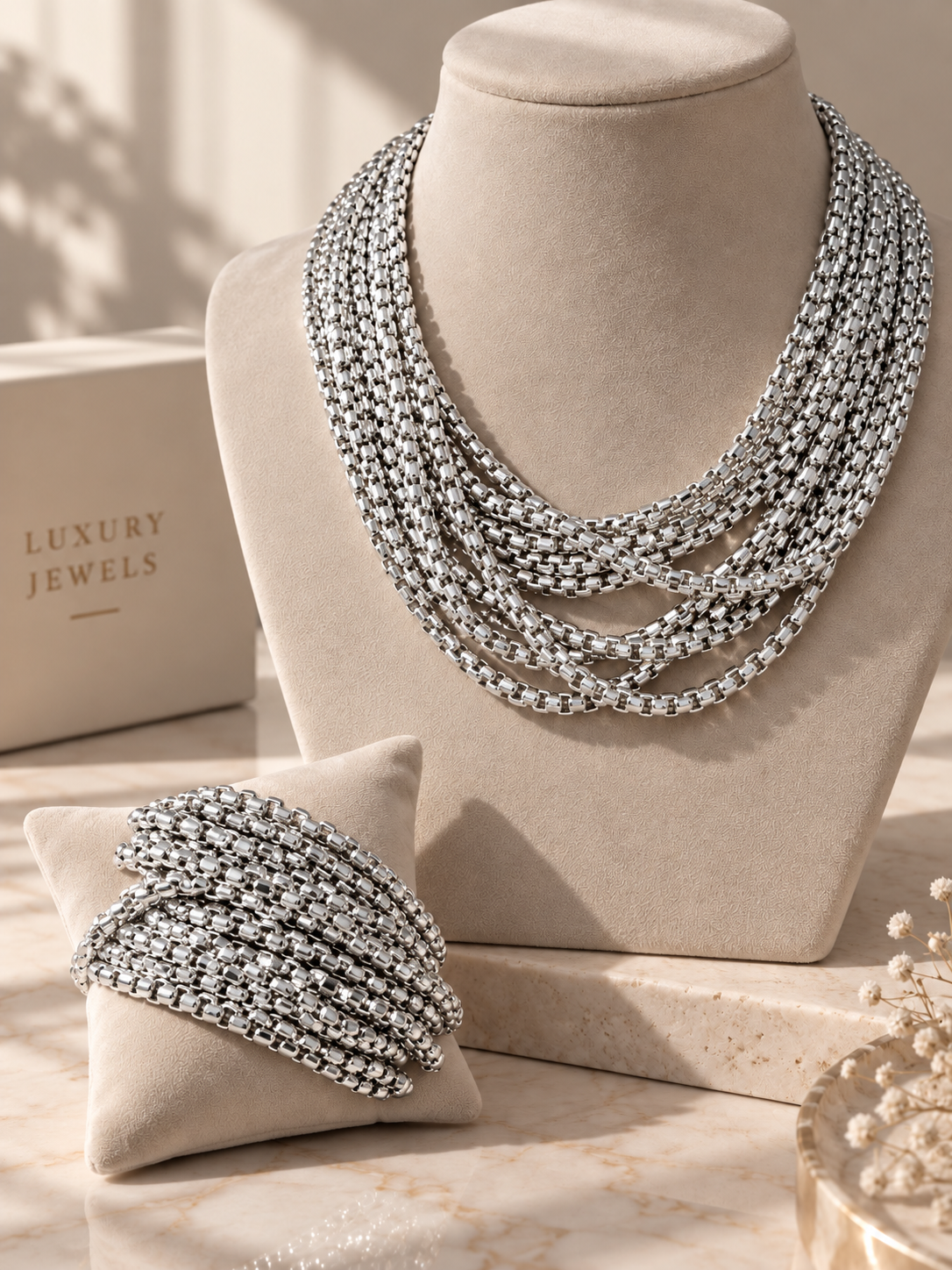 Set collana e bracciale Gold&Silver