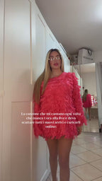 Maglione fucsia con trama particolare